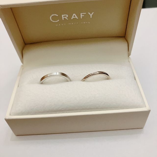 【CRAFY(クラフィ)の口コミ】 指輪のデザインが気に入っています。シンプルな指輪を作りたかったので、…