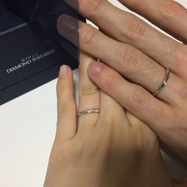 【銀座ダイヤモンドシライシの口コミ】 可愛いデザインがたくさんあり選ぶのにとても悩みました！価格帯も予算内…