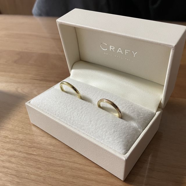 【CRAFY(クラフィ)の口コミ】 デザインも自分達で1から決めれて選択出来る素材も種類が多くてとても良か…