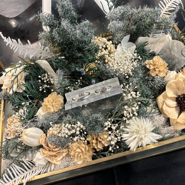 【icci代官山の口コミ】 文字のフォントや柄を自分達で選べるのがとても魅力的でした。パートナー…