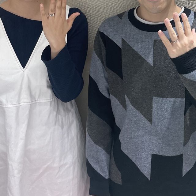 【アイプリモ(I-PRIMO)の口コミ】 普段使いのために女性側のダイヤモンドを全て外してもらいました。その状…