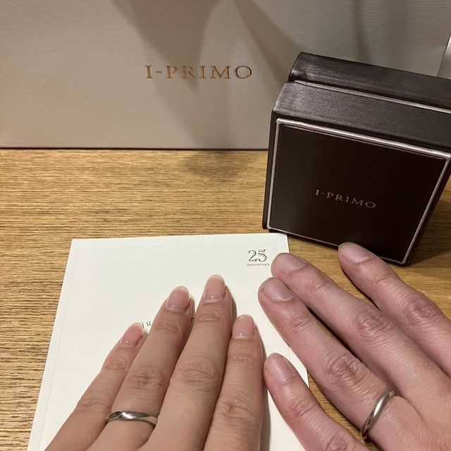 【アイプリモ(I-PRIMO)の口コミ】 結婚指輪を探しており、3店舗ブランドを見ましたが、デザインが1番可愛く…