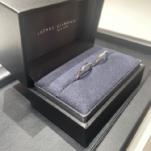 【ラザール ダイヤモンド(LAZARE DIAMOND)の口コミ】 私はシンプルで主張しすぎず、でもダイヤは欲しい。パートナーはシンプル…