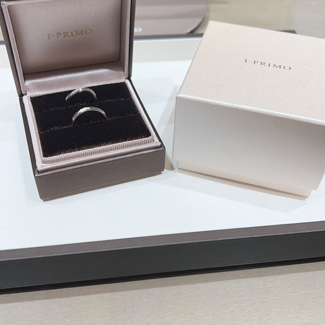 【アイプリモ(I-PRIMO)の口コミ】 男性用指輪はスタイリッシュで、ダイヤモンドは入ってないけど派手すぎな…