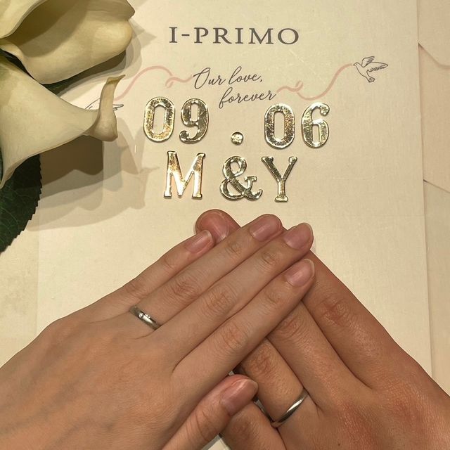 【アイプリモ(I-PRIMO)の口コミ】 2人で指輪を探している際に他の店舗で試着に行った時につや消し加工が気に…