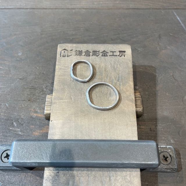 【鎌倉彫金工房の口コミ】 シンプルなものから様々な加工を加えたり等、手作りだからこそ自分の好き…