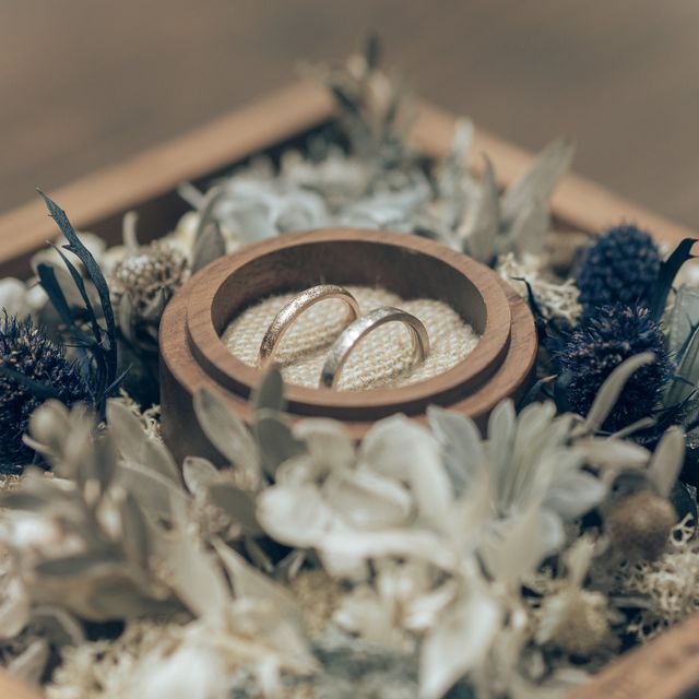 【鎌倉彫金工房の口コミ】 今回お互いマット仕上げにしました！
私はピンクゴールドで彼はホワイトゴ…