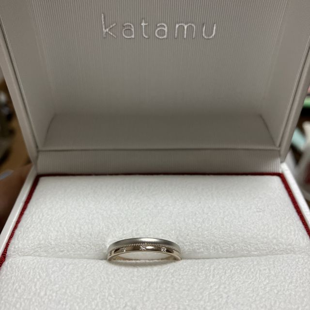 【Katamu(カタム)の口コミ】 いくつか店舗をまわりましたが、この指輪を見た時にこれかも！と思い、試…