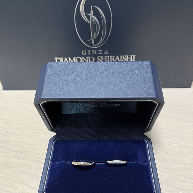 【銀座ダイヤモンドシライシの口コミ】 とにかくデザインが可愛いです！ダイヤの数や指輪の太さなどが選べて、セ…