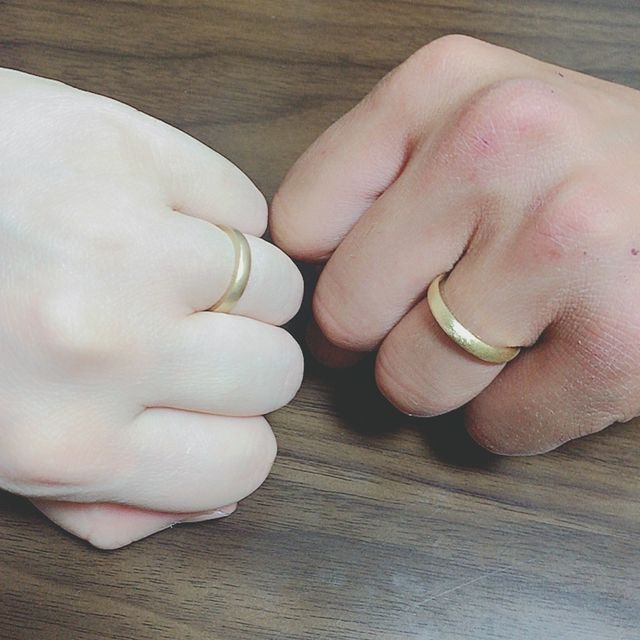 【サロン・ド・ルシェルの口コミ】 指輪の細さ、色、素材、刻印の字体、細かくオーダー出来て、アフターサー…