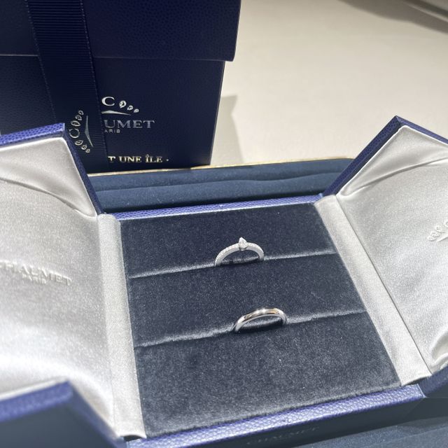 【ショーメ(CHAUMET)の口コミ】 婚約指輪をエタニティリングにするか、一粒ダイヤのものにするか悩んでい…