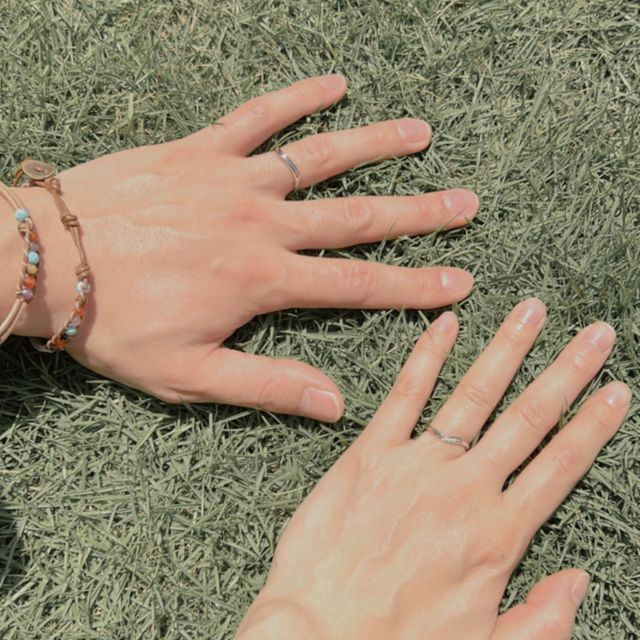 【ケイウノ ブライダル(K.UNO BRIDAL)の口コミ】 手を見るたびに嬉しくなります。デザインしていただいた模様を掘っていた…