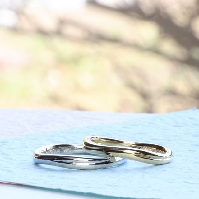 【工房Noritakeの口コミ】 これから先何十年と付けていけるようなシンプルなデザインにしました。シ…