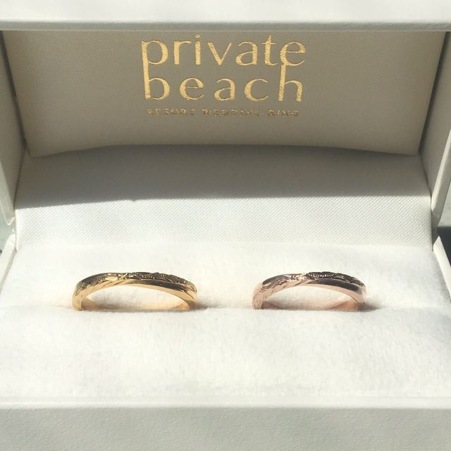 【PRIVATE BEACH(プライベートビーチ)の口コミ】 ハワイアンジュエリーに憧れて、この指輪を選びました。シンプルかつ優し…