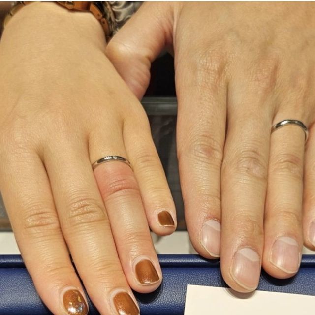 【銀座ダイヤモンドシライシの口コミ】 内甲丸という指輪の作り方で、付け心地が良かったです。もともとシンプル…
