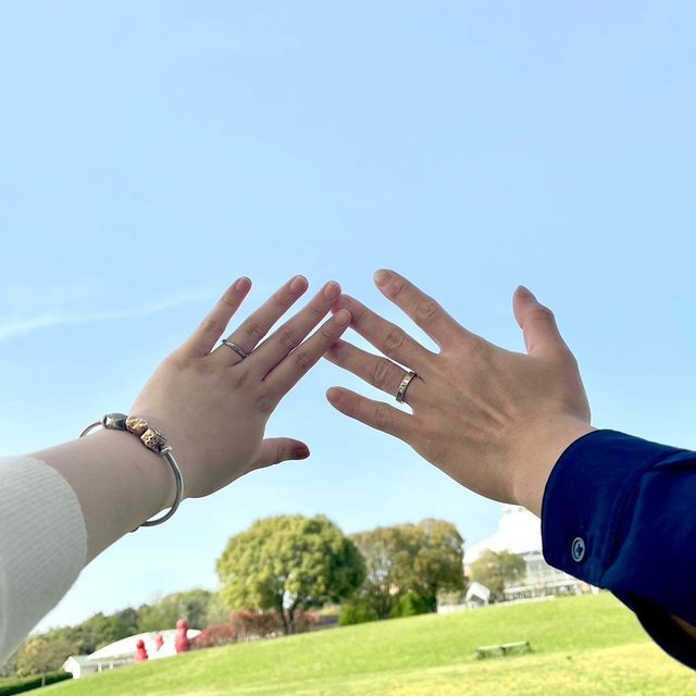 【TANZO.(鍛造指輪)の口コミ】 シンプルだけどミル加工でエレガントっぽくしました。
自分は厚みがある太…