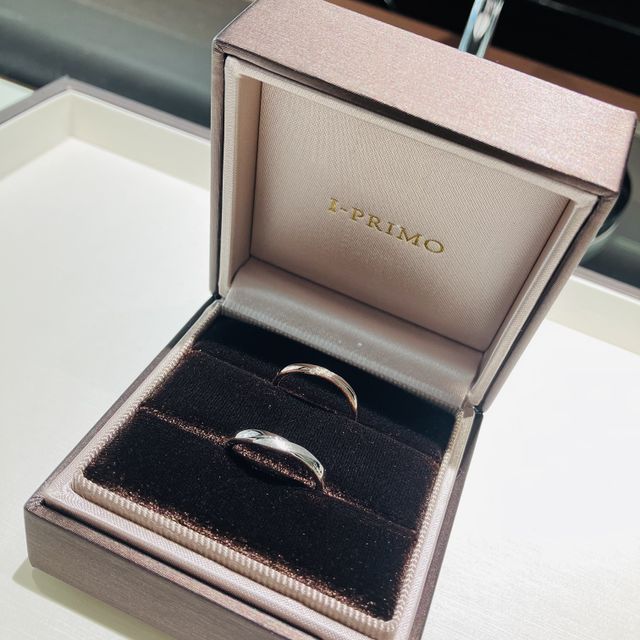 【アイプリモ(I-PRIMO)の口コミ】 女性側のリングがアイプリモにしかできない色味ということで、購入を決め…