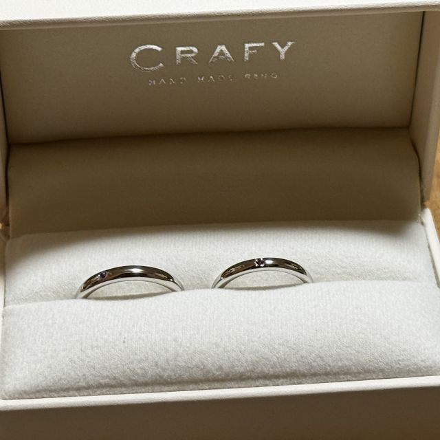 【CRAFY(クラフィ)の口コミ】 手作りでどこにもない世界に一つだけの結婚指輪を作ることができ、作成途…
