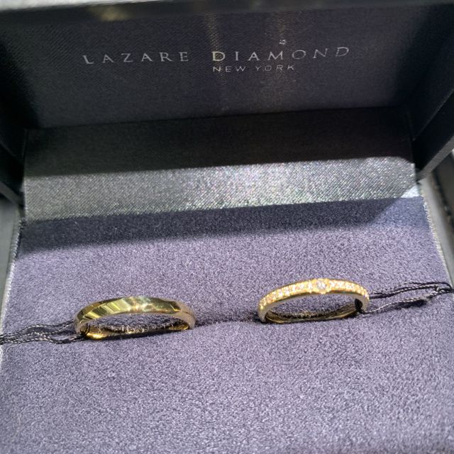 【ラザール ダイヤモンド(LAZARE DIAMOND)の口コミ】 指輪の決め手は2人がどちらも気に入って、長く着用できるデザインがいいな…