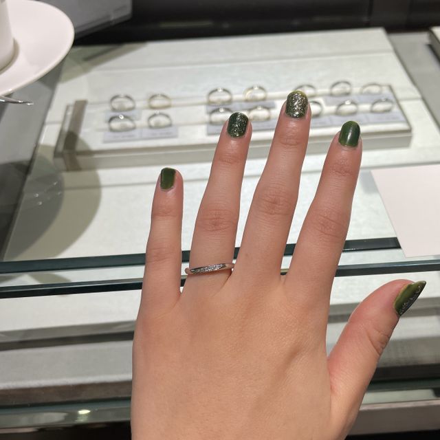 【アイプリモ(I-PRIMO)の口コミ】 斜めに入ったダイヤモンドのデザインがお気に入り。
付け心地がとてもよく…