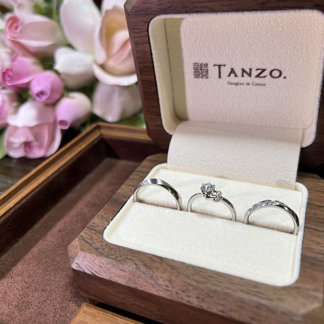 【TANZO.(鍛造指輪)の口コミ】 お互いの指に似合うデザインを妥協せずに作っていけます。指が綺麗に見え…