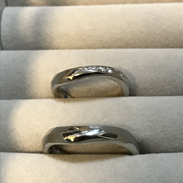 【JEWELRY  KAMATA(ジュエリーかまた)の口コミ】 フルオーダーなので自分たちの思い通りの指輪を作ることができるところ。…