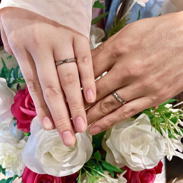 【TANZO.(鍛造指輪)の口コミ】 一から考えて数ミリ単位でくびれを作ってもらい、すごくきれいなリボン型…