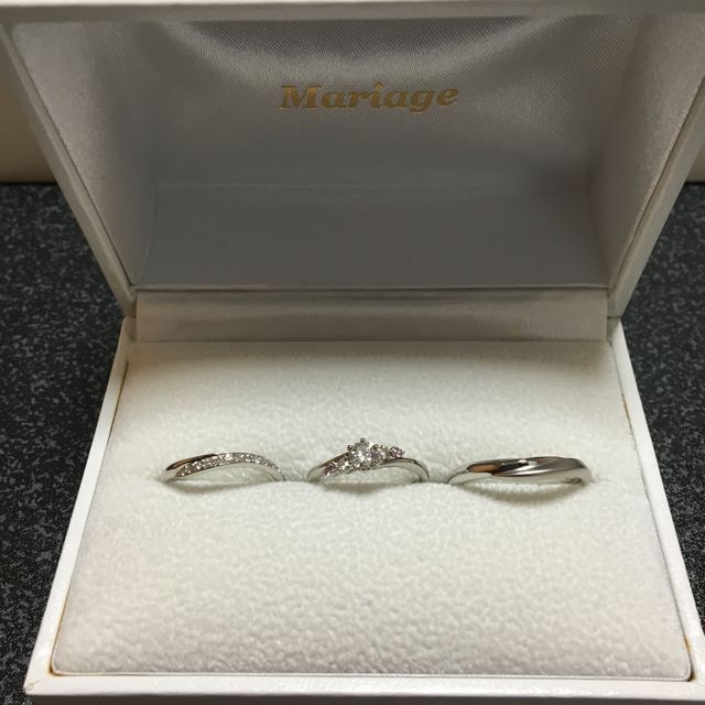 【Mariage ent(マリアージュエント)の口コミ】 彼がプロポーズでプレゼントしてくれたのが
mariageさんのプレディシィで…