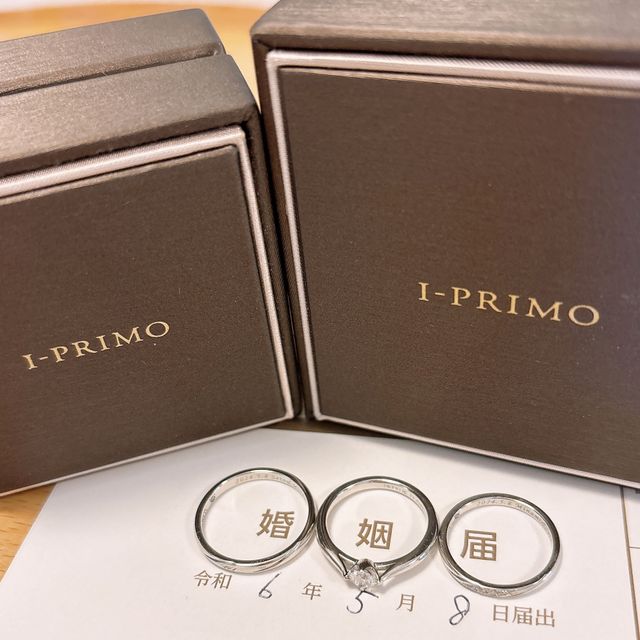 【アイプリモ(I-PRIMO)の口コミ】 シンプルなデザインですがしっかりダイヤモンドもあり、長くつけられるか…