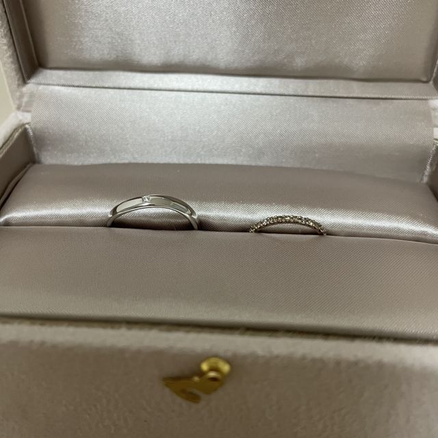 【ete(エテ)の口コミ】 ハーフエタニティはダイヤモンドがたくさんでキラキラしていて可愛い。他…