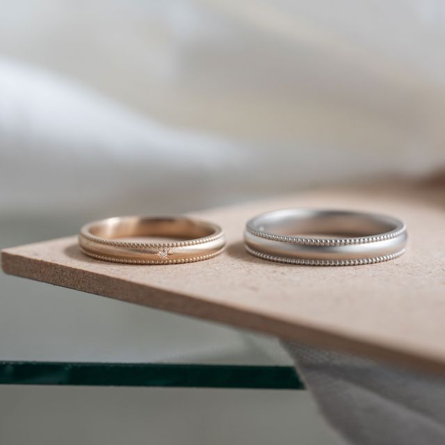 【Cayof(カヨフ)の口コミ】 シャンパンゴールドとプラチナのカラーで作っていただきました。アンティ…