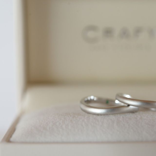 【CRAFY(クラフィ)の口コミ】 シンプルな指輪が良かったので、それならいっそのこと思い出に残る指輪を…