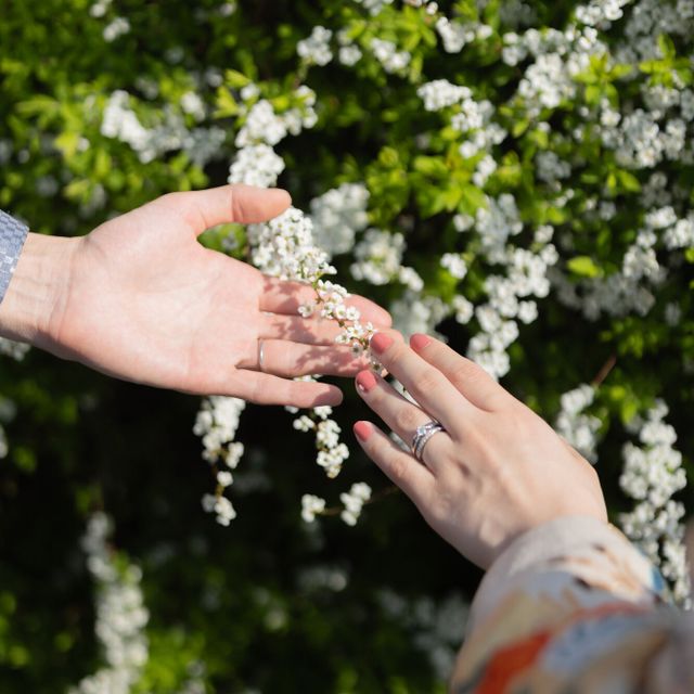 【ブルガリ(BVLGARI)の口コミ】 婚約指輪は飽きのこない王道のデザインで、ダイヤの品質にこだわりました…