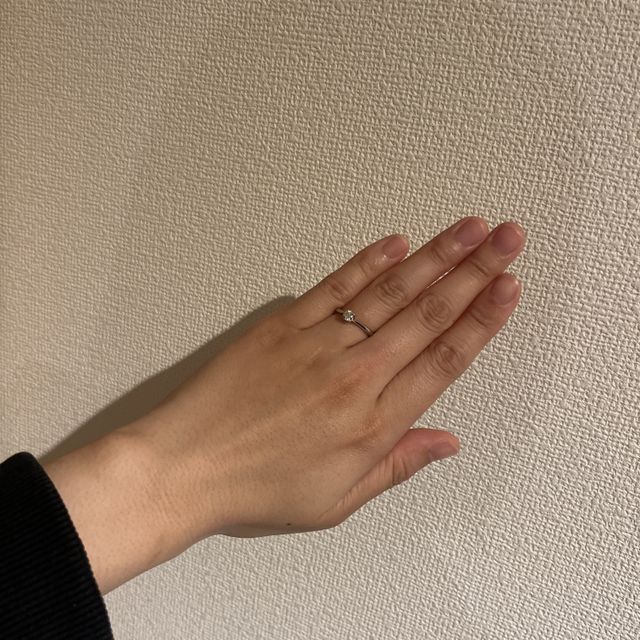 【銀座ダイヤモンドシライシの口コミ】 フォーチュンリンクは運命の絆で結ばれていく様子を形にした指輪なので、…