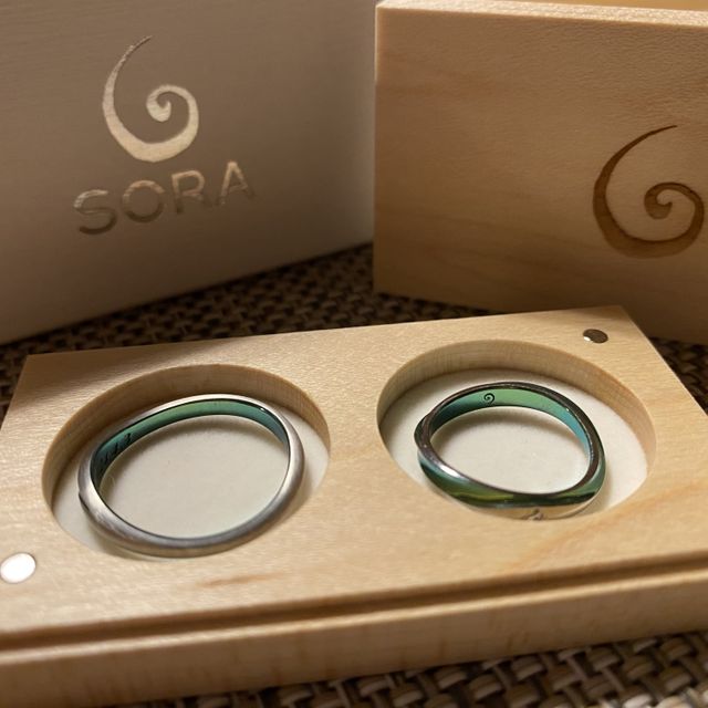 【SORA(ソラ)の口コミ】 大好きなカラーを使った、自分たちだけの個性ある指輪をオーダーできよか…