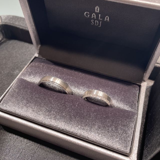 【GALA JEWELRY(ガラジュエリー)の口コミ】 女性の指輪はGALA SDJ店さん限定のデザインになります。元々はピンクゴー…