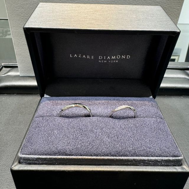 【ラザール ダイヤモンド(LAZARE DIAMOND)の口コミ】 ダイヤのデザインと指にフィットして作られているので、手が綺麗に見える…