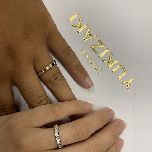 【YUKIZAKI BRIDAL(ユキザキブライダル)の口コミ】 私たちは太めのリングが欲しいというところで指輪を探していました。好み…