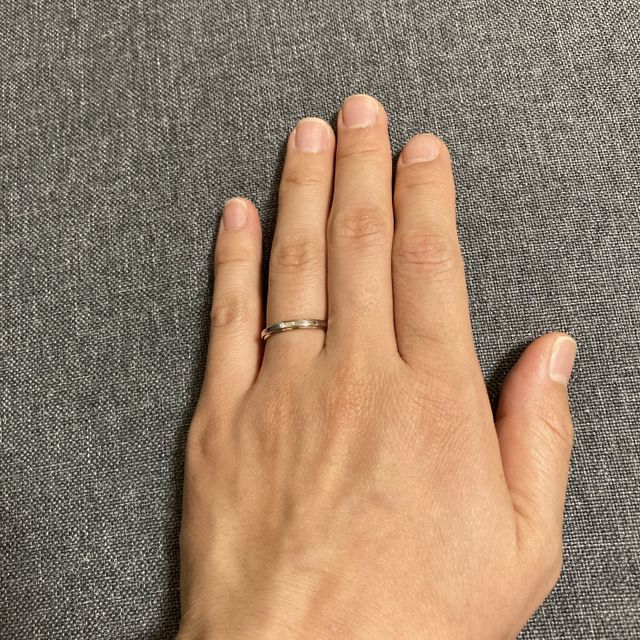 【アイプリモ(I-PRIMO)の口コミ】 今回購入した指輪は、ゴールドとシルバーの配分が可愛いく、シンプルさと…