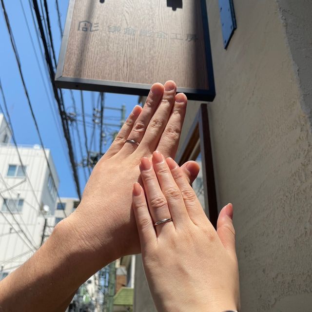 【鎌倉彫金工房の口コミ】 素材、色味、仕上がり等をたくさんの候補の中から選べたので楽しかったで…