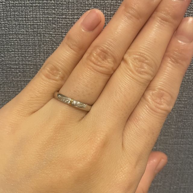 【ケイウノ ブライダル(K.UNO BRIDAL)の口コミ】 シンプルだけど、作るまでの過程に少し2人で参加できたのがとても楽しかっ…