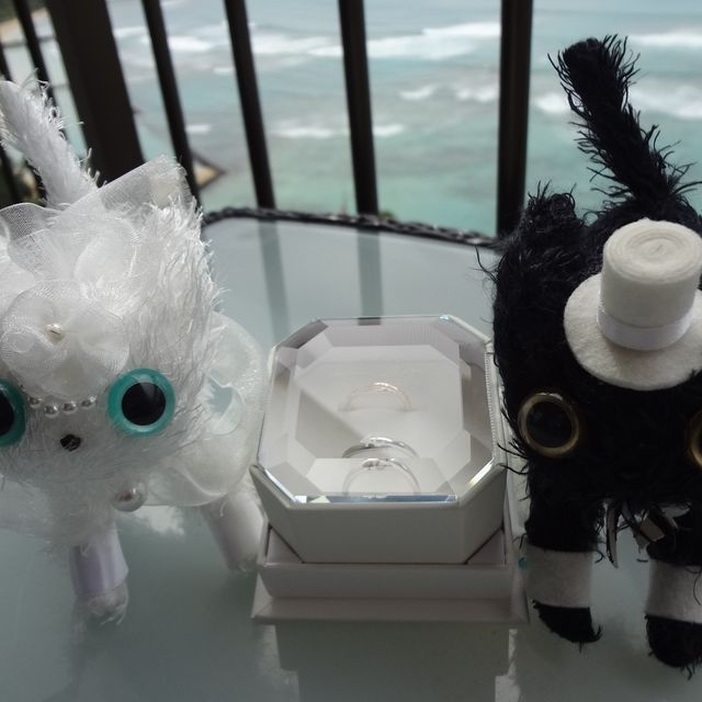 【4℃ BRIDAL(ヨンドシーブライダル)の口コミ】 デザインがシンプルだけどこだわりがあり、男性側はプラチナにくすみのあ…