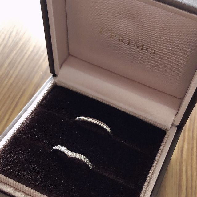 【アイプリモ(I-PRIMO)の口コミ】 プラチナを選びました。鍛造なので丈夫でしっかりしています。出来上がっ…