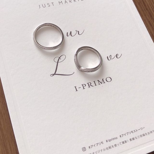 【アイプリモ(I-PRIMO)の口コミ】 プラチナを選びました。鍛造なので丈夫でしっかりしています。出来上がっ…