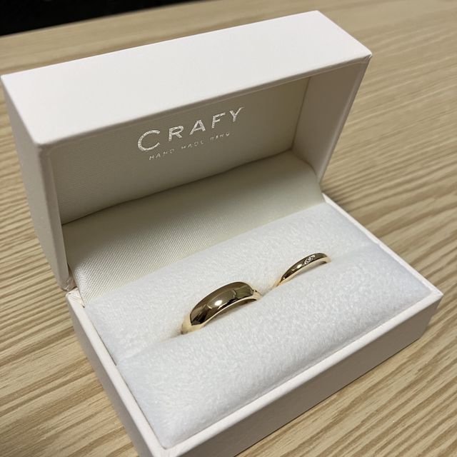 【CRAFY(クラフィ)の口コミ】 指輪は主人のこだわりが強く、最終的に既製品では見つけられず自分達で作…