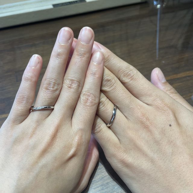 【AMATSU(アマツ)の口コミ】 着け心地も良く、細身のS字デザインで指が綺麗に見える気がします。ダイヤ…