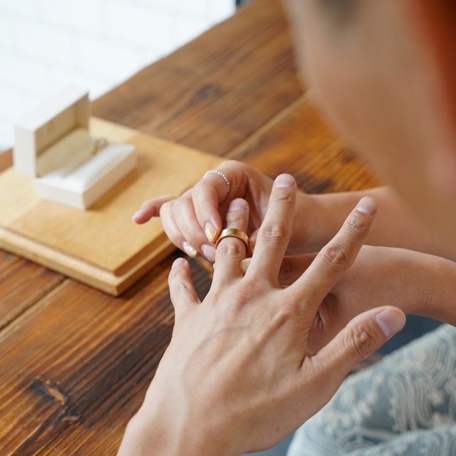 【THREE TREES(スリーツリーズ)の口コミ】 他にはない自分だけのデザインにしたくて手作りを選びました。こだわりを…