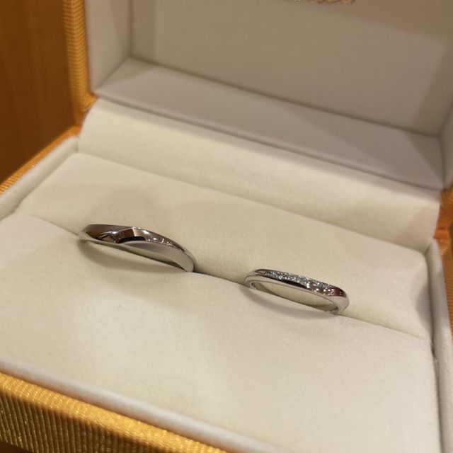 【ケイウノ ブライダル(K.UNO BRIDAL)の口コミ】 ウェーブ感、マッド加工など自分の理想通りにオーダーしたので、とてもか…