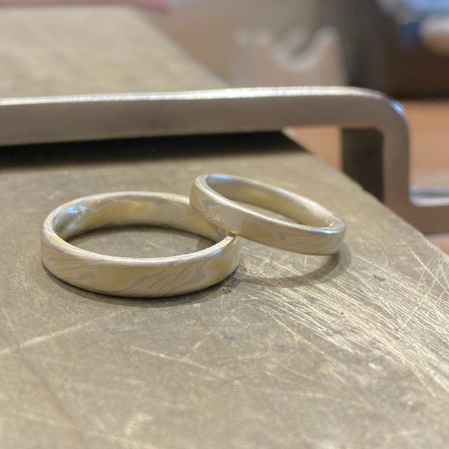 【ケイウノ ブライダル(K.UNO BRIDAL)の口コミ】 木目金の模様で手作り体験できる点に魅力を感じております。もともともの…