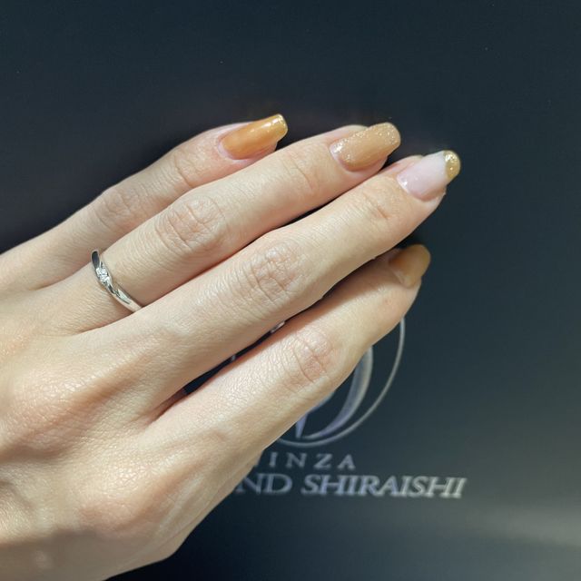 【銀座ダイヤモンドシライシの口コミ】 たくさんの種類があり、好みのデザインが見つかりとても満足です。リング…
